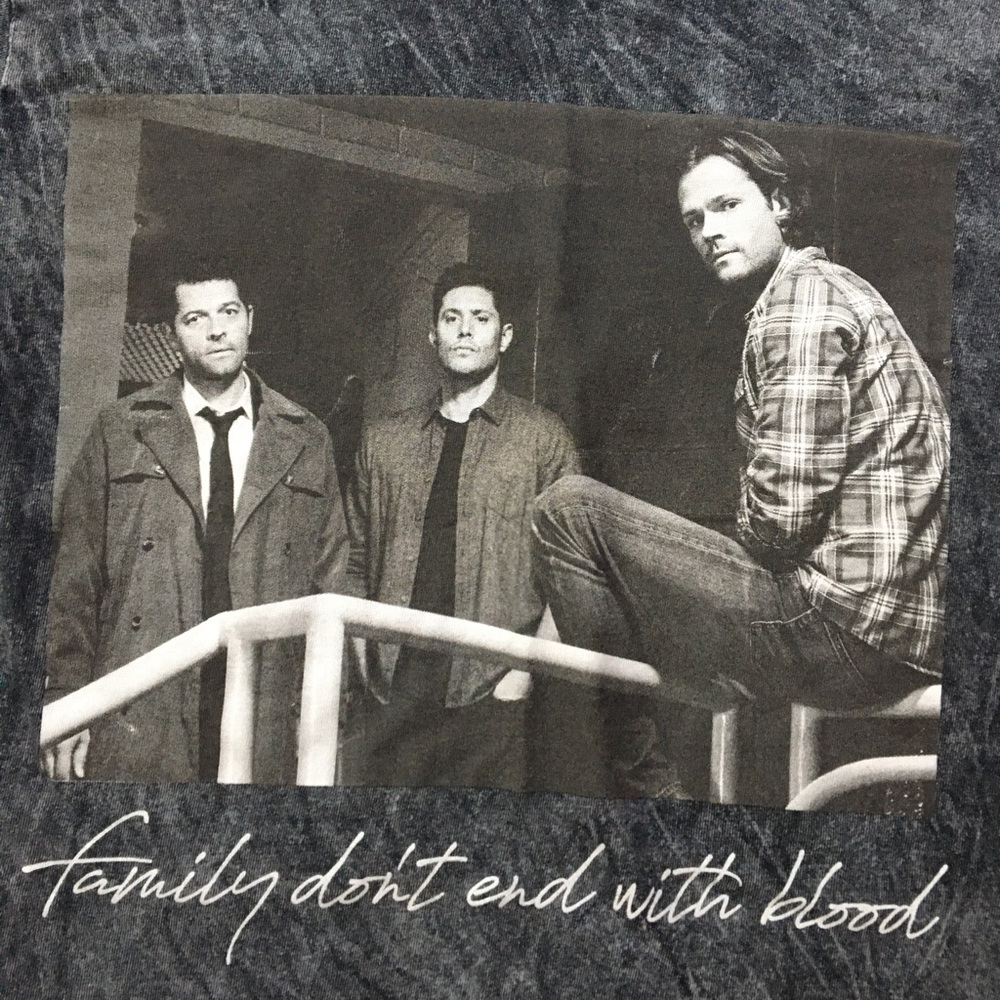 Supernatural short sleeve gray T-shirt